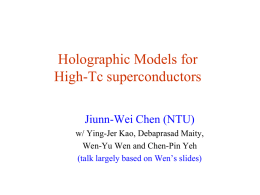 A Gravity Model for Superconductors & (Non