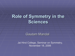 Symmetry in Science