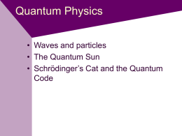 Quantum Physics - University of Sheffield