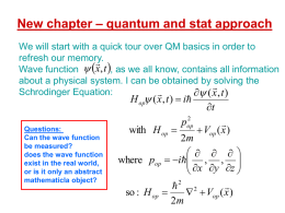 quantum and stat approach