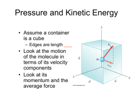 Pressure and Kinetic Energy