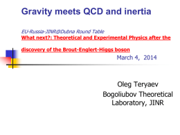 QCD meets gravity and inertia