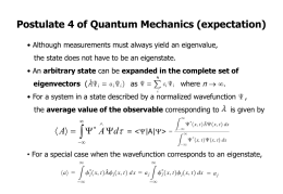 Postulate 4 of Quantum Mechanics (expectation)