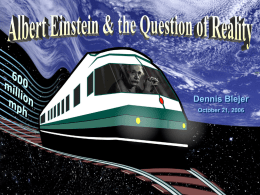 Albert Einstein and the Question of Reality