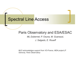 Spectral Line Access