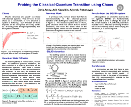 Probing the Classical-Quantum Transition using Chaos