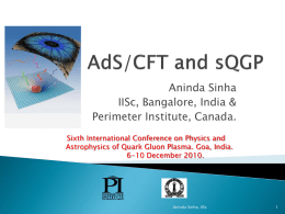 AdS/CFT and sQGP