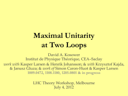 Maximal Unitarity at Two Loops