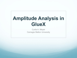 Amplitude Analysis in GlueX