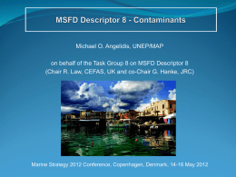 MSFD Descriptor 8 - EMODnet Chemistry