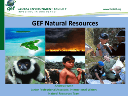 Natural Resources - Global Environment Facility