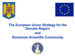 EUSDR and the Romanian Scientific Community