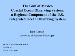 Roman - Gulf of Mexico Coastal Ocean Observing System