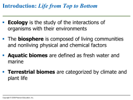 Terrestrial biomes