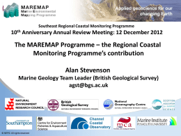 Alan Stevenson - the MAREMAP Programme