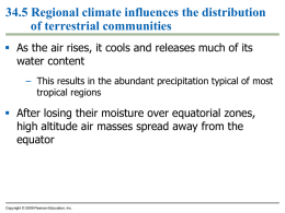 34.6 Sunlight and substrate are key factors in the distribution of