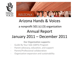 Arizona Hands & Voices 2011 Annual Report