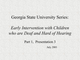 Auditory Bases of Spoken Language and Instructional Practices