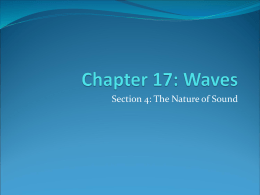 Chapter 12: Sound