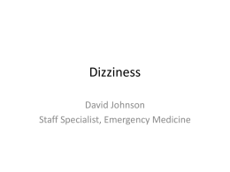 Dizziness - Frasercoasted