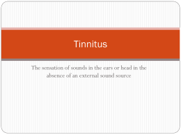 Tinnitus - Bradfordvts