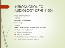 hearing assessment