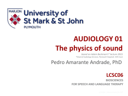 Audiology 1 - Physics of sound File