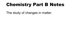 Chemistry Part B Basic Notes