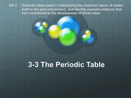 GO 3_3 The Periodic Table