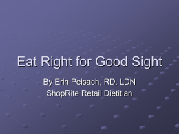 Eat Right for Good Sight