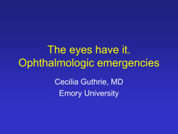 The Red Eye - Emory University Department of Pediatrics