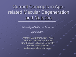 Age-related Macular Degeneration and Acquired Macular