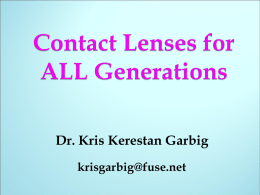 Contact Lenses for All Generations