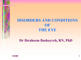 chapter 5: disorders and conditions of the eye and ear