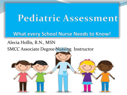 Pediatric Assessment - Mississippi School Nurse Association