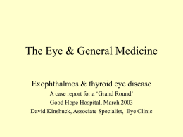 The Eye & General Medicine 2 cases