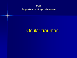 Eye injury Lecture