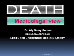 DEATH MCST presentation 14 DEC 2014