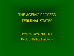 THE AGEING PROCESS TERMINAL STATES