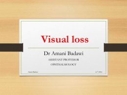 14-Visual loss (dr Amani badawi) -