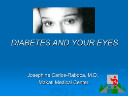 Diabetic Retinopathies - Josephine Carlos