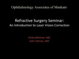 Refractive Surgery Seminar