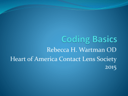Coding Basics- Don*t Fall Asleep - Heart of America Contact Lens