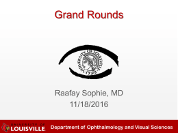 Acute, Red Painful Eye - University of Louisville Ophthalmology