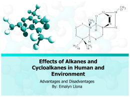 Effects of Cycloalkanes in Human and Environment