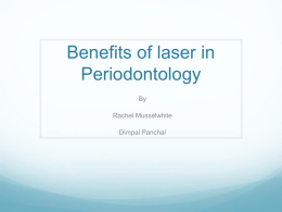 Laser in periodontology