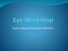 Eye Workshop - Med Student Workshops