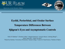 Eyelid, Periorbital, and Ocular Surface Temperature Differences of