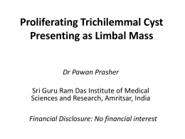 14347: Proliferating Trichilemmal Cyst Presenting as Limbal Mass