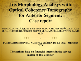 Iris morphology evalueted with Optical coherence tomography for